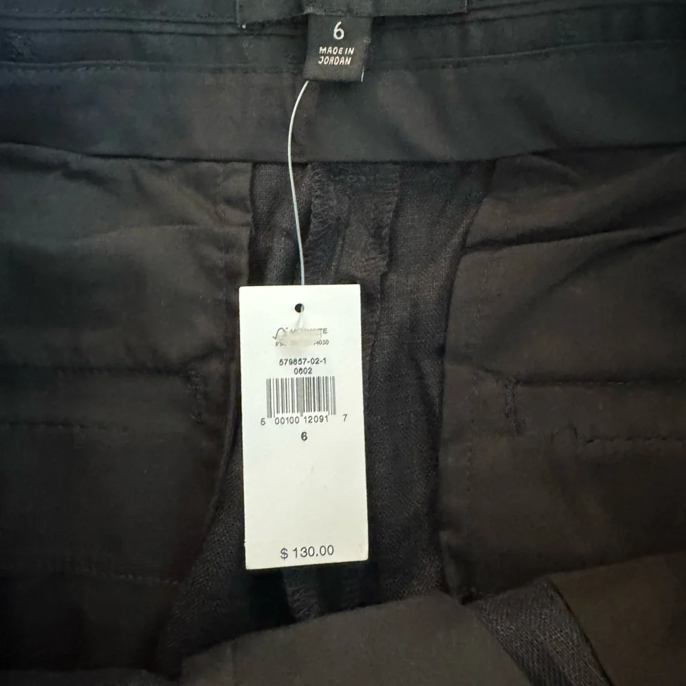 Banana Republic NWT PALMA STRAIGHT-LEG LINEN PANT Size 6